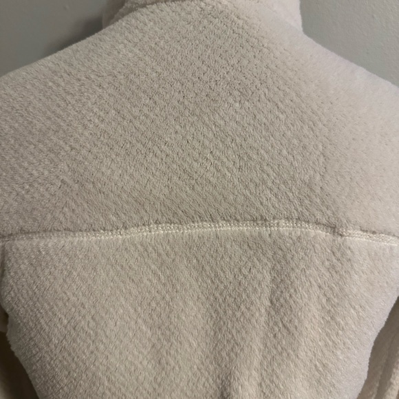 Patagonia Women Polartec Pullover Fleece White Size XXS Woman 1/4 White Ivory - Picture 6 of 9